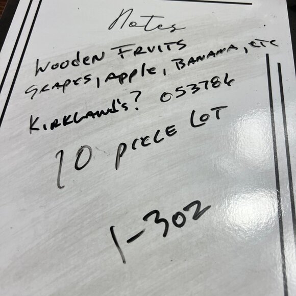 Handcrafted Wooden Fruit Collection 10 Piece Lot Grapes Banana Star Fruit - Picture 7 of 7